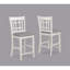 Ensemble de salle à manger 5 pièces à hauteur de comptoir avec revêtement gris clair et table extensible au fini gris craie