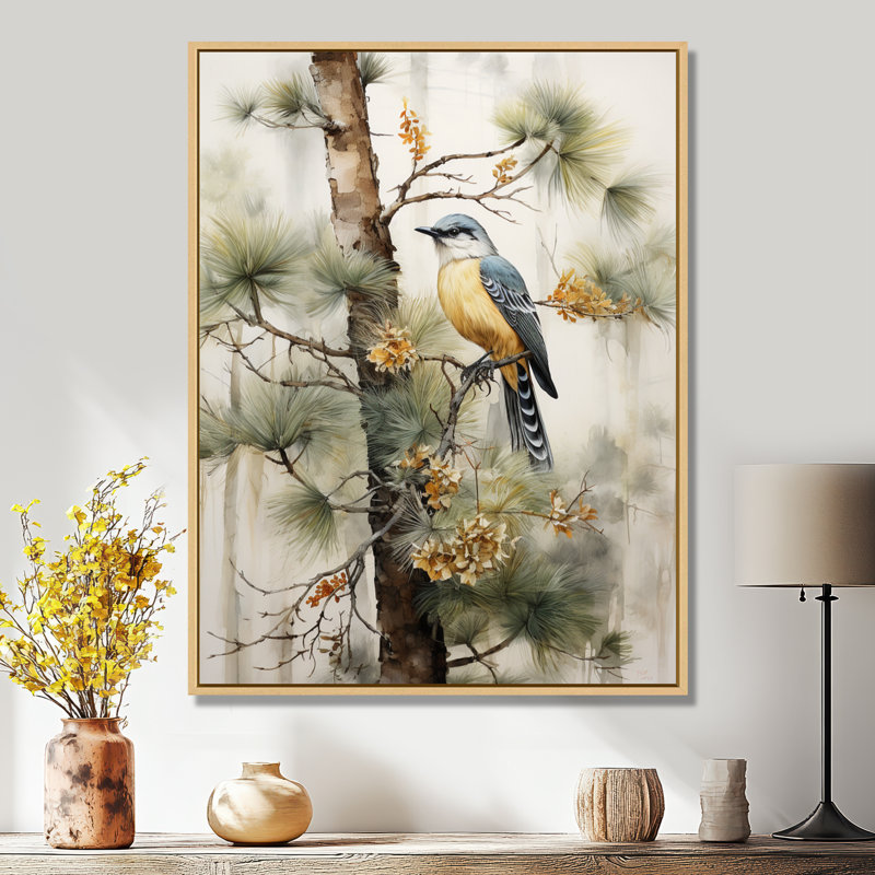 Forêt, gardiens du minimalisme III - décoration murale forêt, 44" H x 34" W, Black Picture Framed