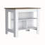 Îlot de cuisine polyvalent avec tablettes spacieuses et design élégant