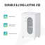 Meuble-lavabo de 20 po avec lavabo, meuble-lavabo avec tablette à deux niveaux, tablette réglable, bois massif et panneau de fibres à densité moyenne-110538646
