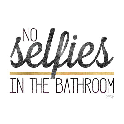 Pas de Selfies dans la salle de bain