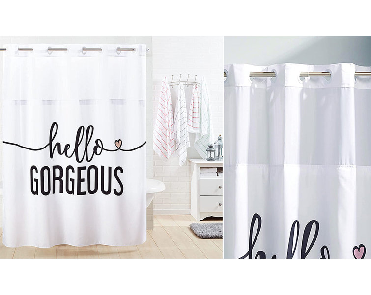 Hookless Hello Georgous Shower Curtain - Multi | Wayfair.co.uk