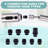 3-Function Pull Down Kitchen Faucet Spray Head Replacement with 9-Adapter Kit-100030891