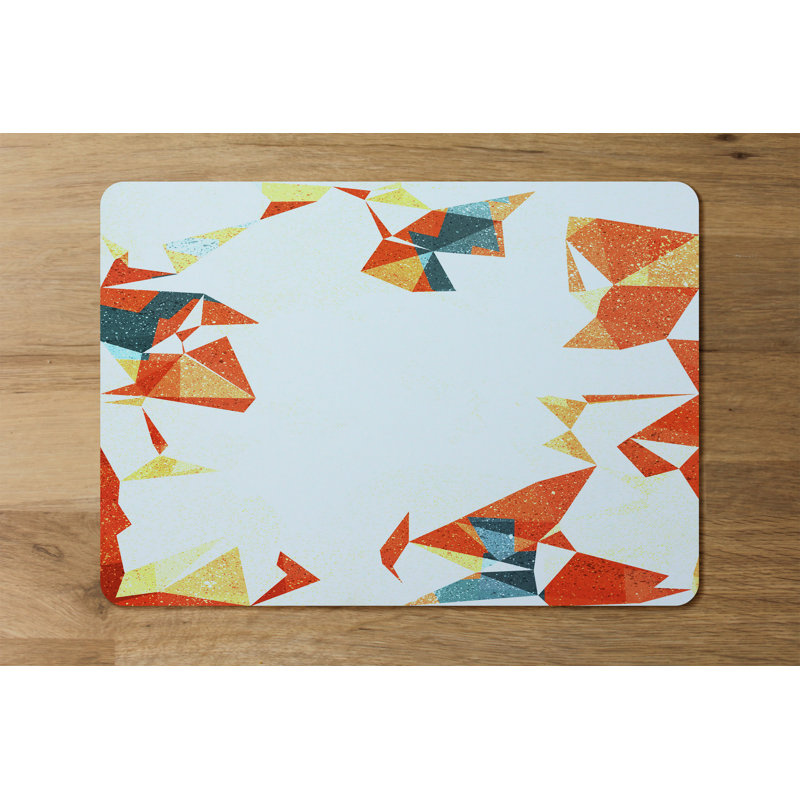 Bilyeu Polyester-Coated Hardboard Geometric Rectangle Placemat