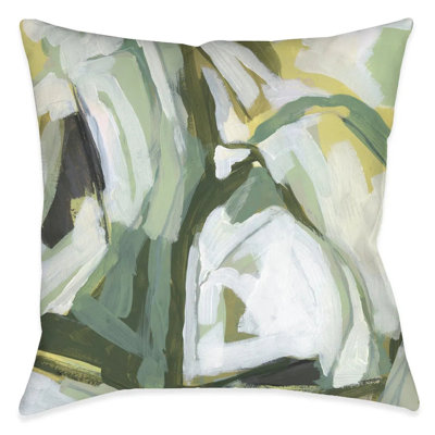 Electric Lichen Triangle Polyester Throw Pillow