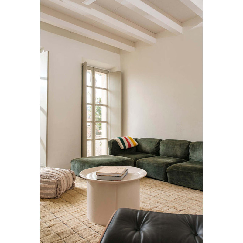 Tapis en laine tissé à la main Mosaic, Rectangle 5 pi 7 po x 7 pi 10 po