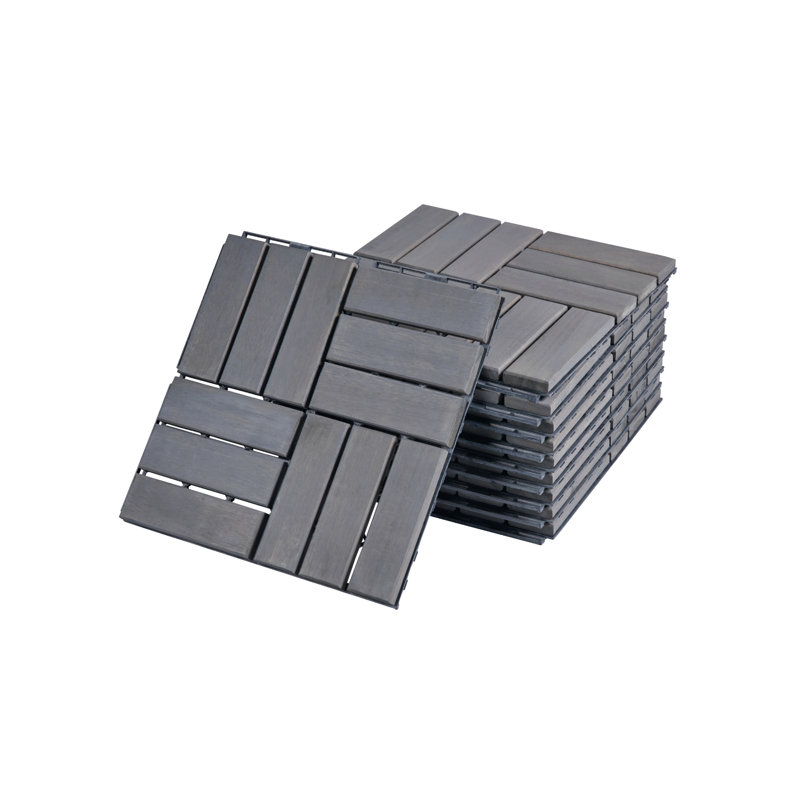 Carreaux de terrasse 12 po x 12 po, Gris