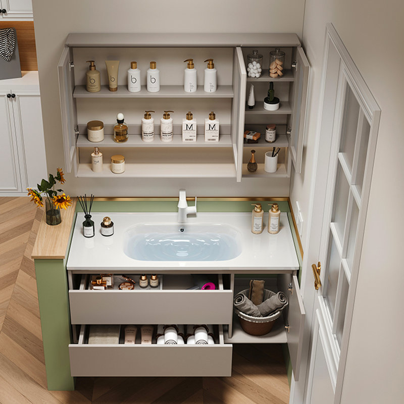 Simple light luxury bathroom cabinet
