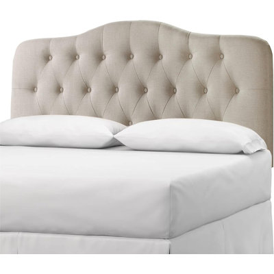 Linen Upholstered Headboard-Modern-Adjustable Height-Button Tufting