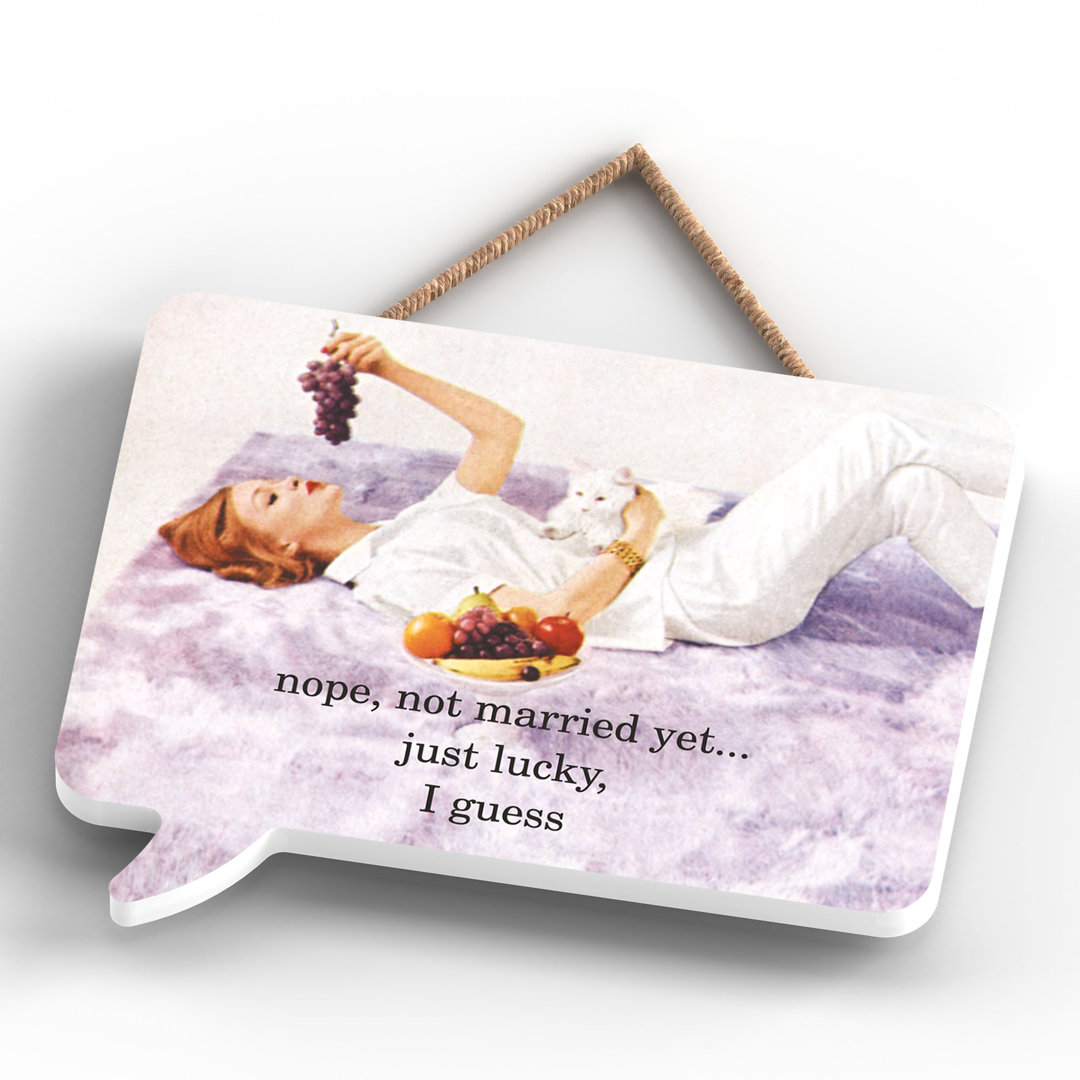 Pinup Lucky I Guess - Print on MDF