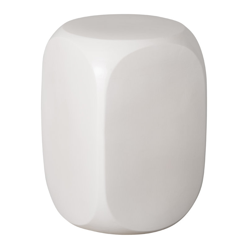 Tabouret de jardin Dunham, Blanc