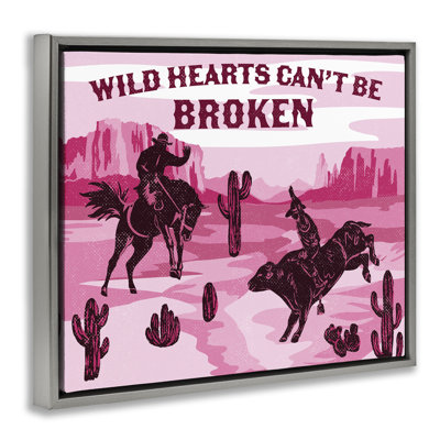 Wild Hearts Can't Be Broken Floating Frame, design by Diane Labombarbe