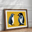 Young Penguins Abstract - Framed Print-2043635666-2043635678