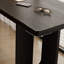 Bureau rectangulaire en bois massif noir-609311482
