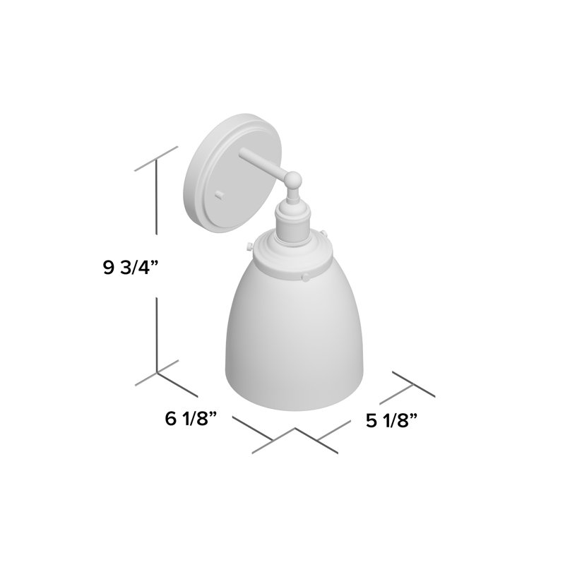 Lewandowski Dimmable Bath Sconce, Polished Nickel