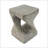 MGO Twist Shape Side Table, Wood-Like Texture, Grey Color-44545159
