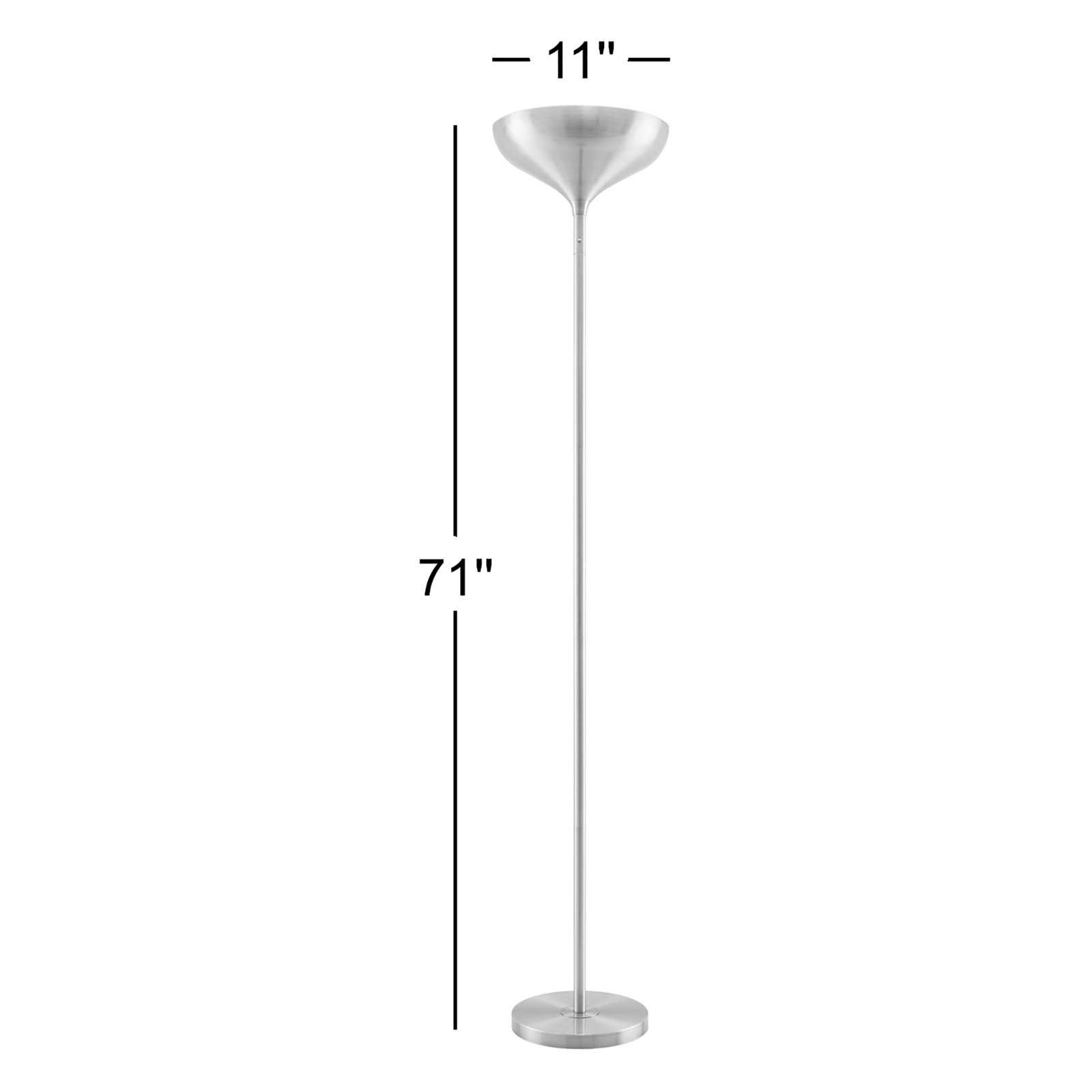 Nylah Luhu Floor Lamp, Brass