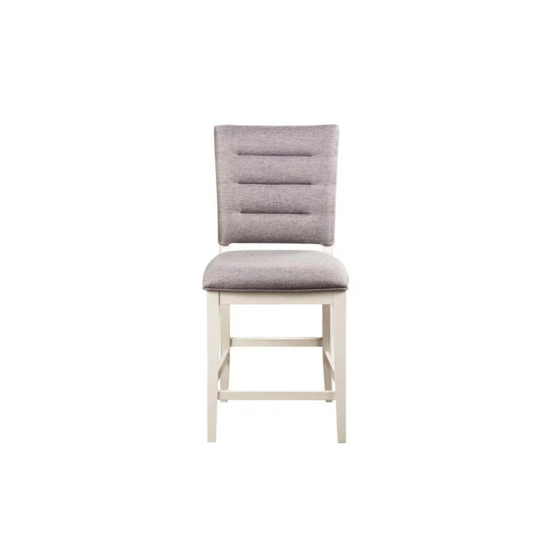 Chaise de bar avec pieds en bois d'hévéa massif