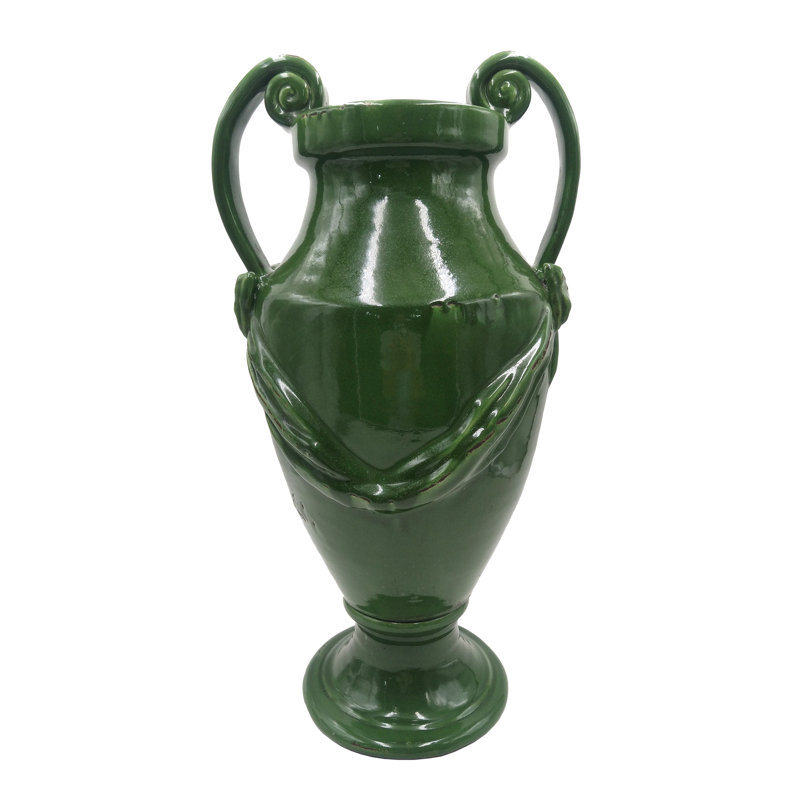 Handmade Terracotta Jar, Green