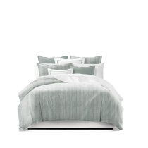 The Tailor's Bed Ensemble de couvre-lit en coton bleu marine / blanc  Provence - Wayfair Canada
