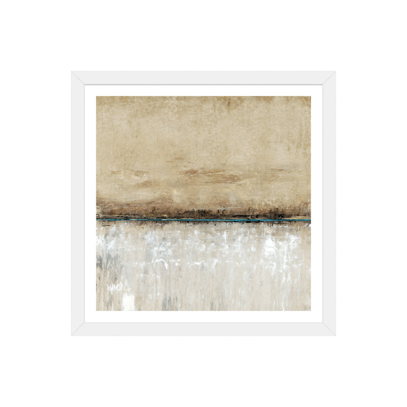 «Blue Line I» par Timothy O 'Toole, reproduction de cadre photo, H 24 po x l 24 po x p 1 po, Papier beaux-arts encadré blanc