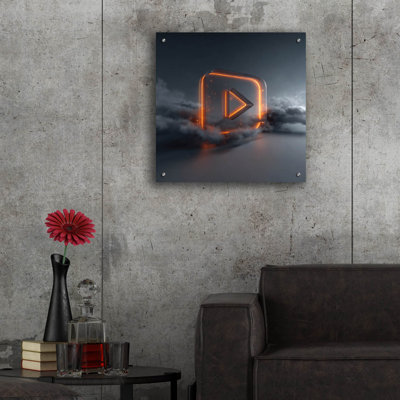  'Dream Play Button' by Ann Klee Acrylic Glass Wall Art, 24" x 24"