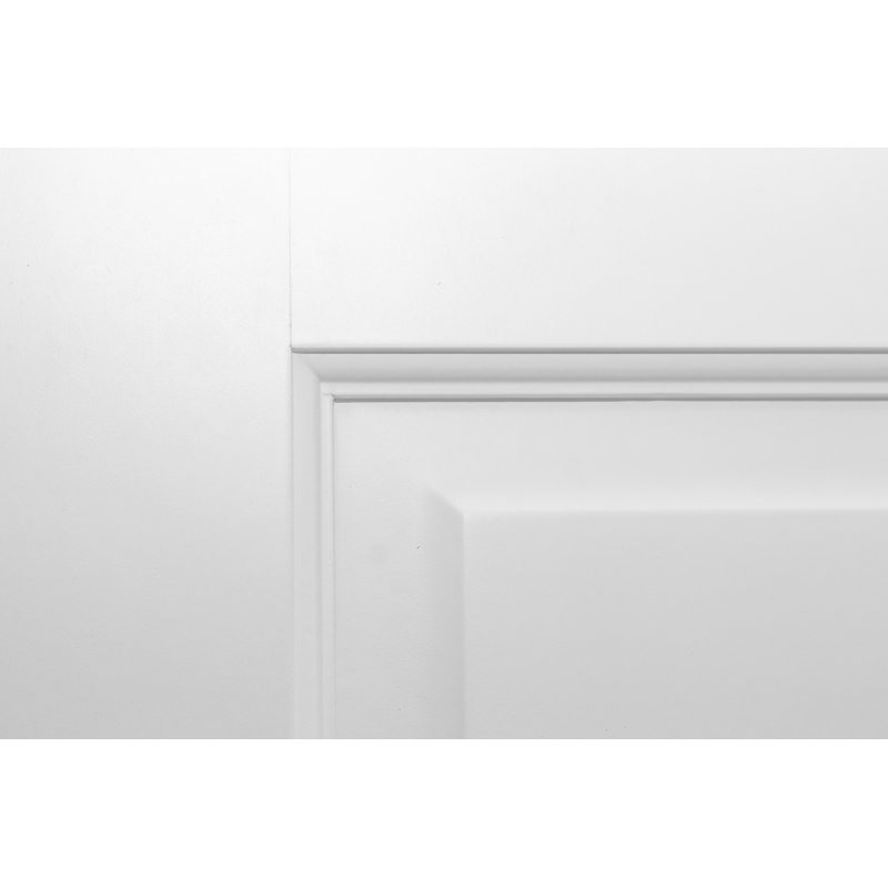 Porte en bois massif 80 po à 6 panneaux apprêtés, Apprêt blanc, 30 po x 80 po