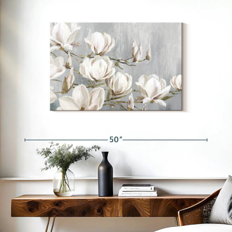 Magnolia Harnek en fleurs, H 24 po x l 36 po