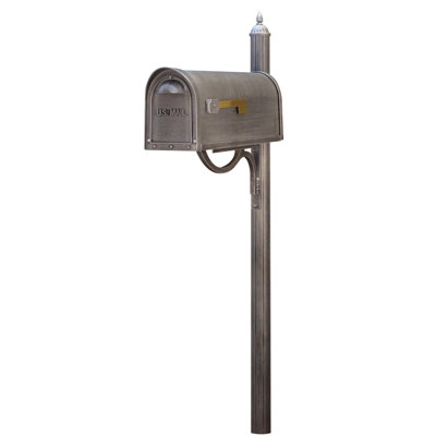 Aluminum Post Mounted Mailbox