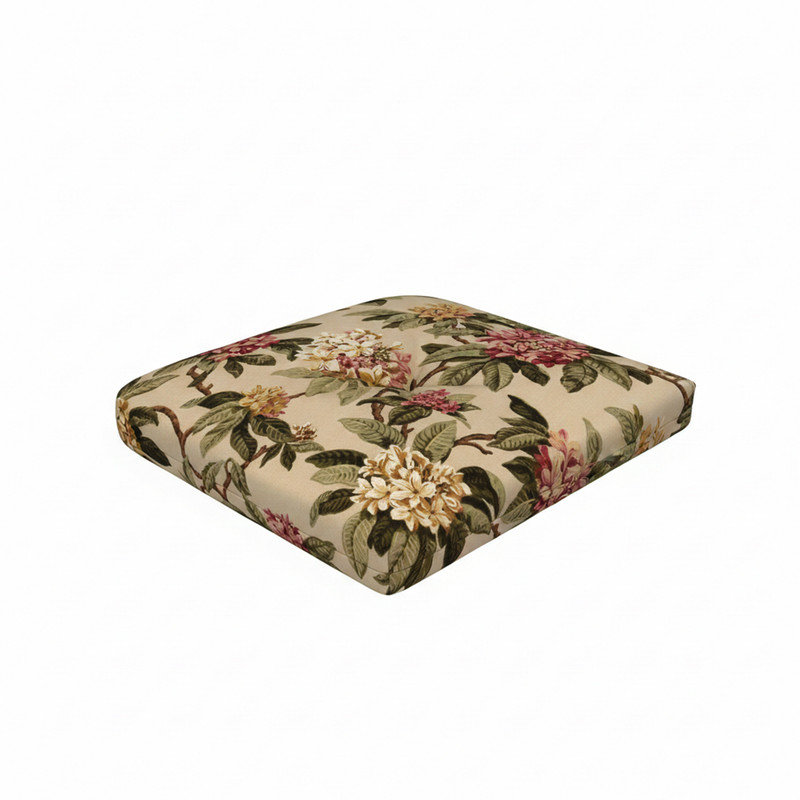 Coussin de remplacement pour chaise d'extérieur Sunbrella, Azalée floral naturel