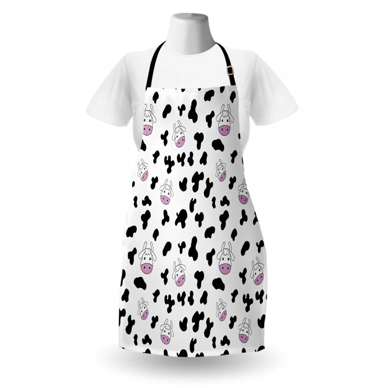 Tablier à imprimé de vache