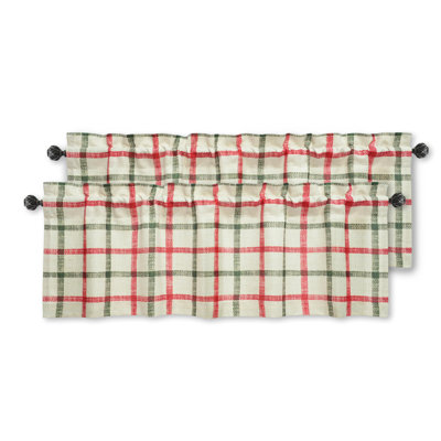 Linen Textured Curtain Valances for Windows Bathroom Bedroom Living Room Kitchen Windows Basement Blinds Rod Pocket Semi Sheer