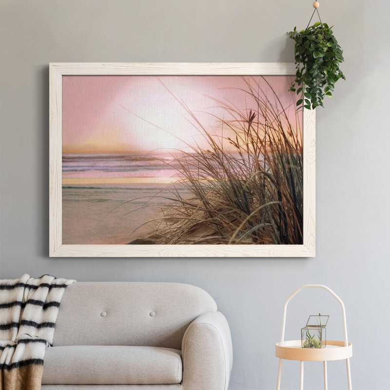 Malibu Sundown - Photographie de cadre photo sur toile, H 31,5 po x l 23,5 po x P 1,5 po, Blanc