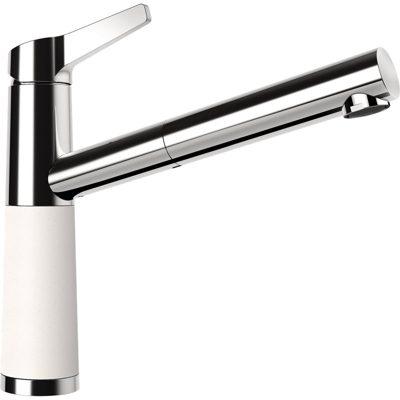 Low Pressure Pull Out Single Lever Monobloc Tap, Stone