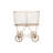 Metal Rolling Laundry Cart with Rack-599348548