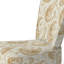 Chaise d'appoint moderne - Chaise d'appoint beige à motif cachemire floral et jaune-1555542679