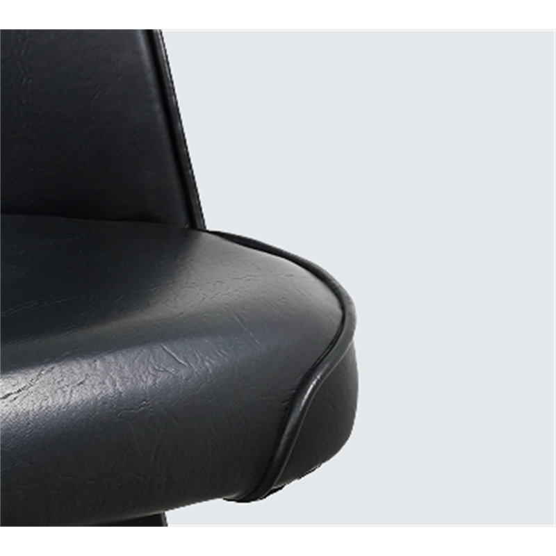 Ensemble de 2 tabourets de bar pivotants avec siège en métal et siège de bar pivotant commercial - assemblage requis, Noir