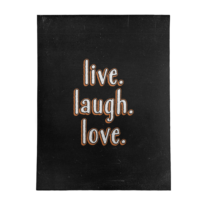 Quotes Chenille Indoor Rug, Rectangle 5' x 7'
