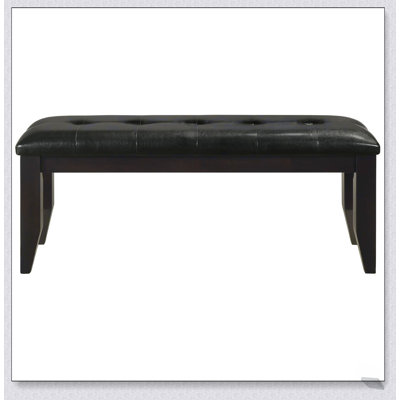 Banc de salle à manger rembourré cappuccino et noir, alliant confort, style et durabilité pour les espaces de salle à manger modernes.