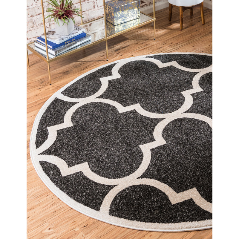 Molly Geometric Indoor Rug, Round 6'1"