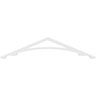 Legacy Signature Urethane Gable Pediment, Primed Tan