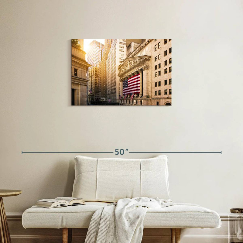 Drapeau américain Harpa Wall Street, H 20 po x l 30 po