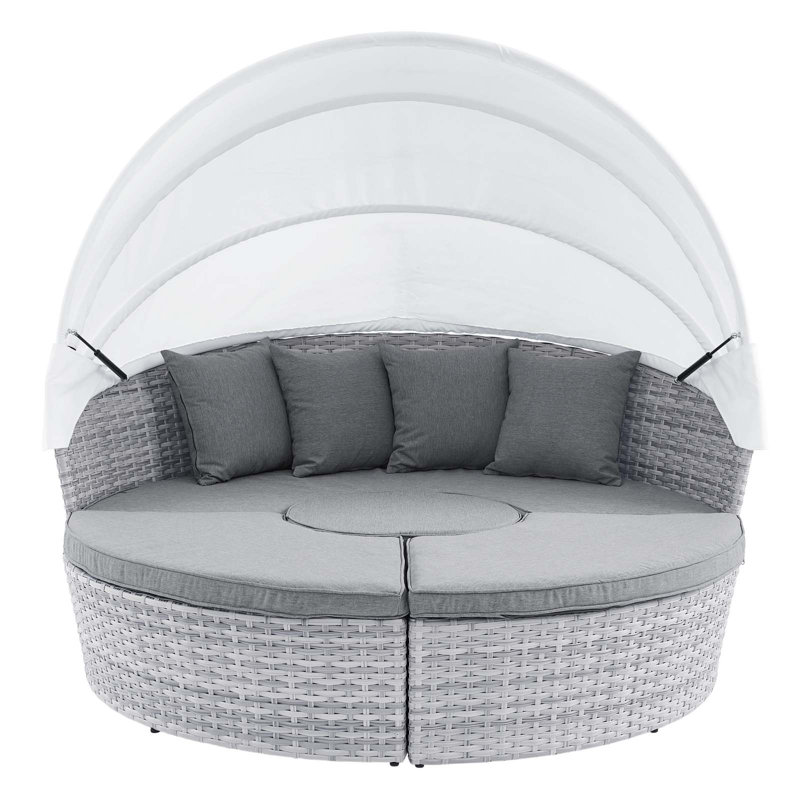 Lit de jour pour patio Scottsdale, gris