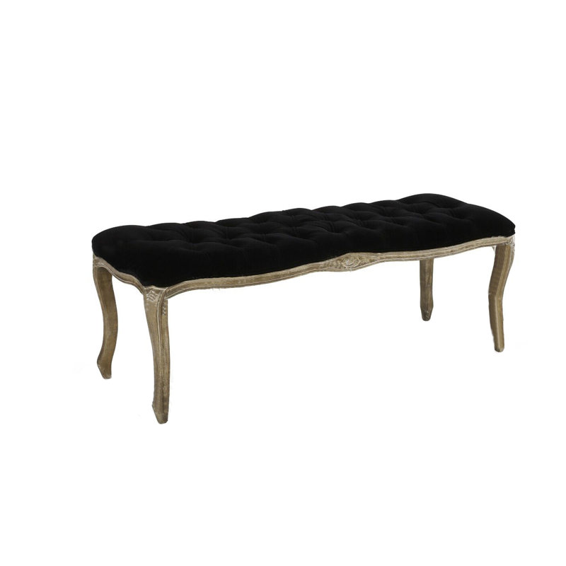 Keadrian Velvet Upholstered Bench