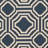 Arneshia Geometric Navy/Beige Indoor / Outdoor Area Indoor/Outdoor Area Rug-1826067311