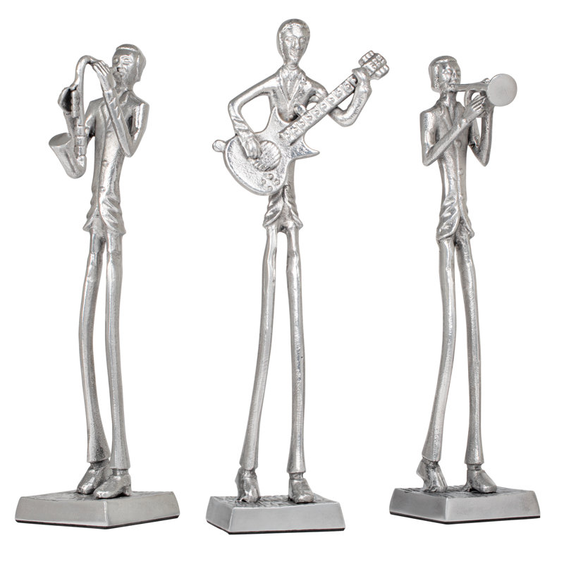 Sculpteurs debout en aluminium (ensemble de 3)