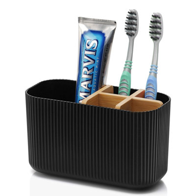 Black Toothbrush Holder - Bamboo Toothbrush Holders