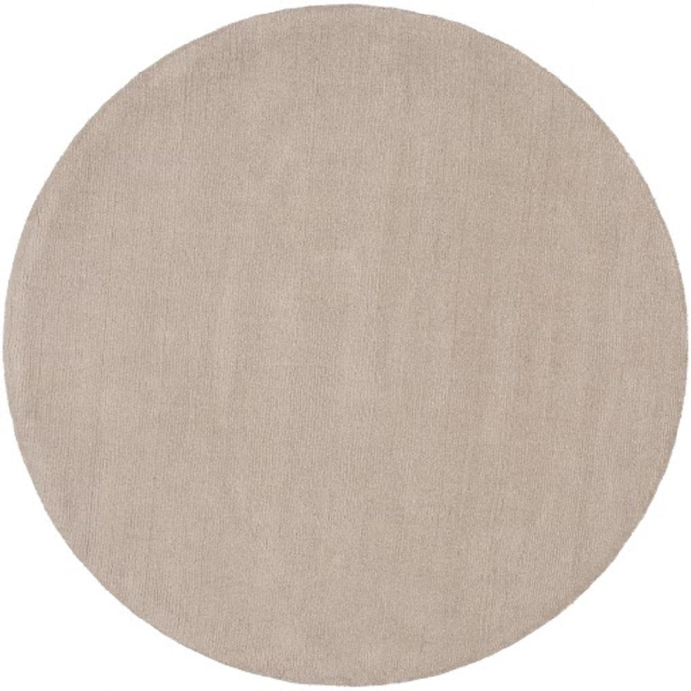 Crowe Doeskin Hand-Woven Wool Rug, Round 9'9"