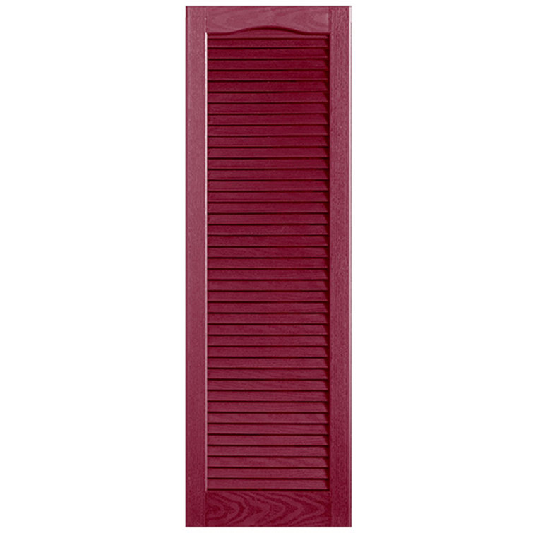 Cathedral Top Full-style Open Louvre Shutters Pair