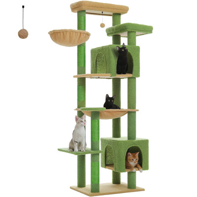 Large Cat Tree, 69-inch Tall Cat Tower For Indoor Large Cats